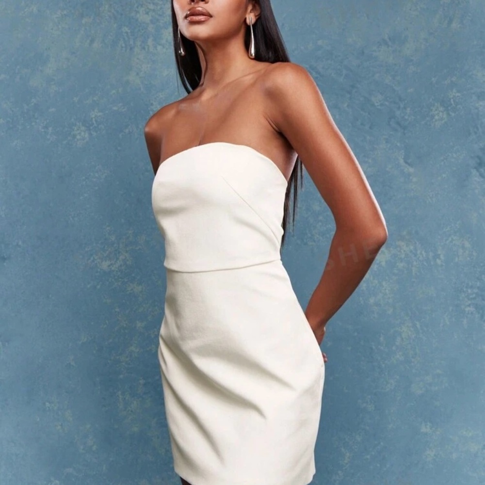 White mini dress